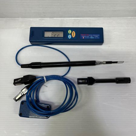 イチネンTASCO 接触型デジタル温度計 アタッチメント・ケース付 TA410-110 ネイビー
