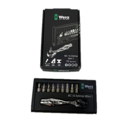 Wera ラチェットハンドルセット ビットチェックセット BC 10 Zyklop Mini1