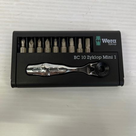 Wera ラチェットハンドルセット ビットチェックセット BC 10 Zyklop Mini1