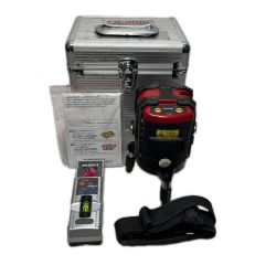 TAJIMA タジマ  レーザー墨出し器   受光器・ケース付 ペイント痕有 AXT-KY ブラック×レッド Cランク