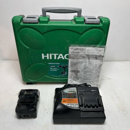 HITACHI 日立 ドライバドリル 充電器・充電池1個・ケース付 DV18DBEL グリーン