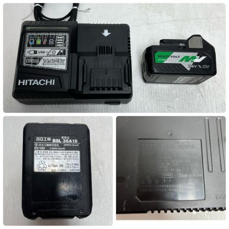 HiKOKI ハイコーキ インパクトドライバ 充電器・充電池1個・ケース付 ケースの留め具破損あり。 WH36DA
