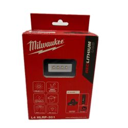 Milwaukee 充電式ヘルメットライト 未使用品(S) L4HLRP-301 レッド Sランク