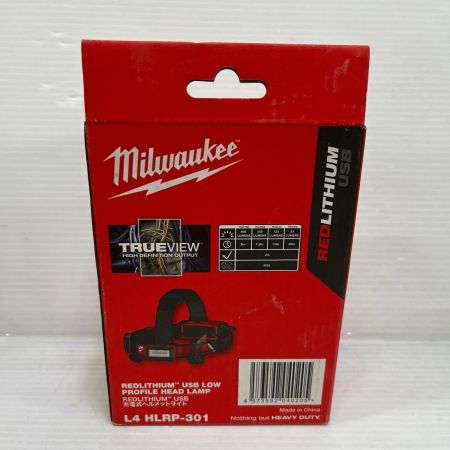 Milwaukee 充電式ヘルメットライト 未使用品(S) L4HLRP-301 レッド