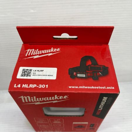 Milwaukee 充電式ヘルメットライト 未使用品(S) L4HLRP-301 レッド