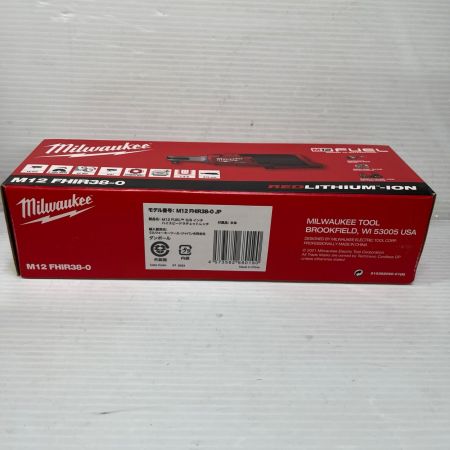 Milwaukee ハイスピードラチェットレンチ 未使用品(S)  M12FHIR38-0 レッド