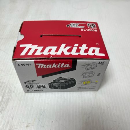 MAKITA マキタ バッテリー  未使用品(S) 18v 6.0Ah 急速充電対応 BL1860B ブラック
