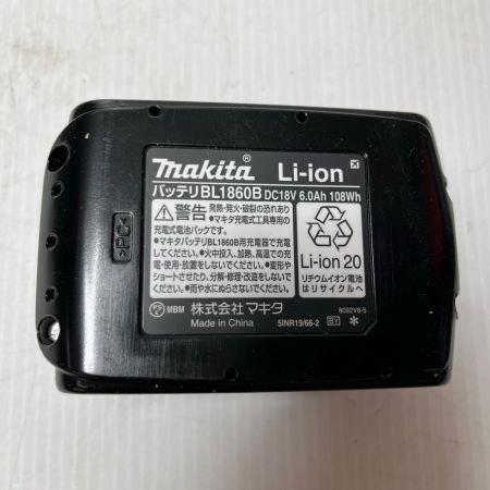 MAKITA マキタ バッテリー  未使用品(S) 18v 6.0Ah 急速充電対応 BL1860B ブラック