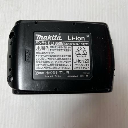 MAKITA マキタ バッテリー  未使用品(S) 18v 6.0Ah 急速充電対応 BL1860B ブラック