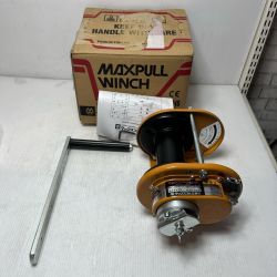 マックスプル 手動ウインチ 未使用品(S) ハンドル付 GM-1 オレンジ Sランク