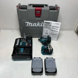 MAKITA マキタ インパクトドライバ 未使用品(S) 充電器・充電池2個・ケース付 TD003GRAX ブルー Sランク