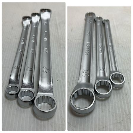 KTC ケーティーシー 両口メガネレンチセット  6本セット M5-2224/1719/1417/1214/1012/0810