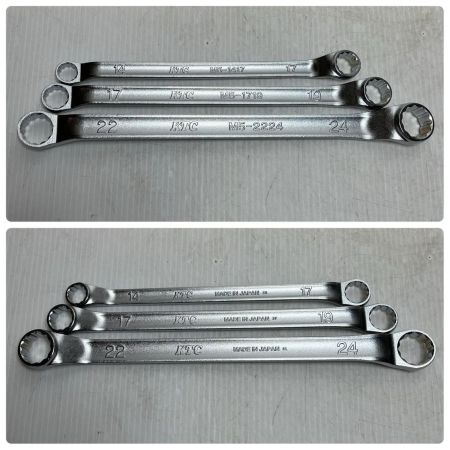 KTC ケーティーシー 両口メガネレンチセット  6本セット M5-2224/1719/1417/1214/1012/0810