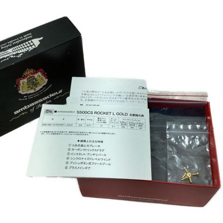  ABU 釣り用品 リール ベイトリール 程度A ABU×DAYSPROUT ROCKET L GOLD 5500CS アンバサダー