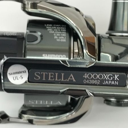  SHIMANO シマノ 22ステラ 4000XG 箱付 スピニングリール STELLA 043962