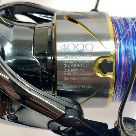  SHIMANO シマノ スピニングリール キズ有 ハンドルノブ夢屋カスタム 14ステラ4000 03250