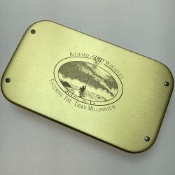 §§ TIEMCO ティムコ Richard Wheatley リチャードホイットレー フライボックス 2000A.D. ミレニアム限定ゴールド Bランク