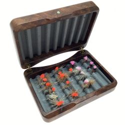 §§ T-Craft Tクラフト ウッドフライボックス 完成ドライフライセット Cランク