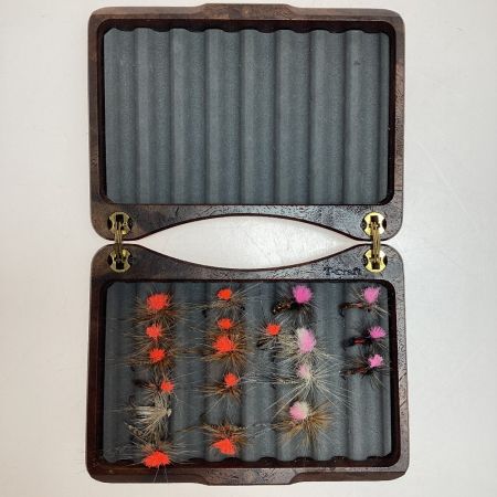  T-Craft Tクラフト ウッドフライボックス 完成ドライフライセット