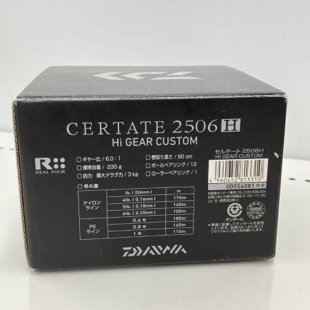 DAIWA ダイワ DAIWA 11セルテート 2506H ハイギヤカスタム スプールエッジ傷　箱有り 00056081