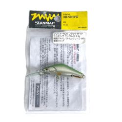 §§ ZANMAI ルアー ミノー ハンドメイド シンキング ソリスト40D フラットサイド 2.3g ライムグリーン Bランク