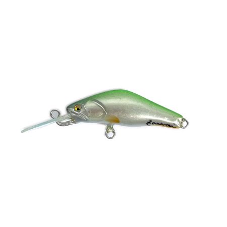  ZANMAI ルアー ミノー ハンドメイド シンキング ソリスト40D フラットサイド 2.3g ライムグリーン