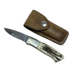 §§ G.SAKAI フォールディングナイフ ドロップハンター スタッグハンドル ナイフ 程度B Bランク