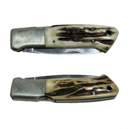  G.SAKAI フォールディングナイフ ドロップハンター スタッグハンドル ナイフ 程度B