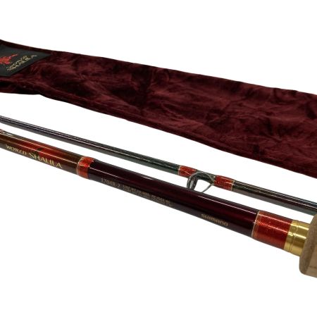 SHIMANO シマノ ルアーロッド ワールドシャウラ1704R-2 レッドタイプ 35200 竿袋付