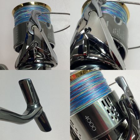  SHIMANO シマノ 18ステラ 4000 スピニングリール キズ有/純正ハンドルノブ有 程度B 03808