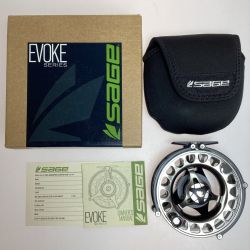 §§ sage セージ イボーク EVOKE 10 RHR 右巻き ラージアーバーフライリール トラウト STEALTH x PLATINUM Aランク