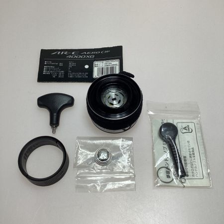  SHIMANO シマノ 13AR-CエアロCI4+ 4000XG スピニングリール 替スプール、リールスタンド、夢屋ノブ付 03129