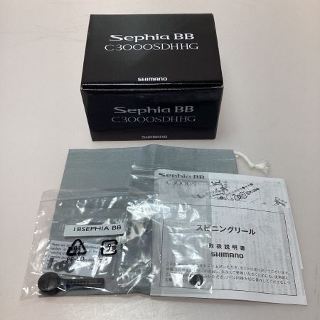  SHIMANO シマノ 釣り用品 リール スピニングリール 程度A 18セフィアBB C3000SDHHG 03946