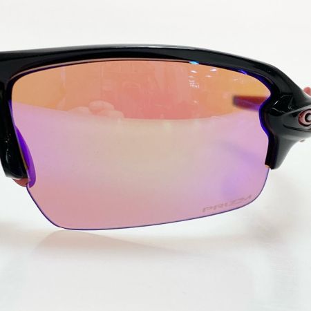  OAKLEY オークリー FLAK2.0/PRIZM 程度BC サングラス ブラック×レッド
