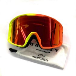 OAKLEY オークリー ウィンター用品 スノーゴーグル ポーチ付 オレンジ x イエロー Bランク