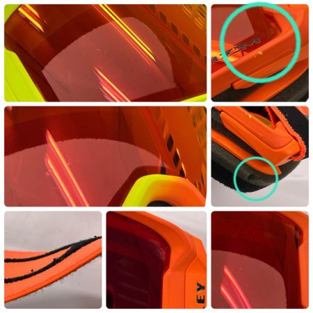 OAKLEY オークリー ウィンター用品 スノーゴーグル ポーチ付 オレンジ x イエロー