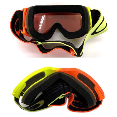 OAKLEY オークリー ウィンター用品 スノーゴーグル ポーチ付 オレンジ x イエロー