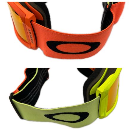 OAKLEY オークリー ウィンター用品 スノーゴーグル ポーチ付 オレンジ x イエロー