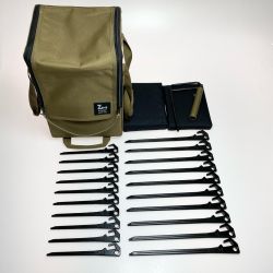 §§ ZANE ARTS グラートステーク18×10、グラートステーク28×10セット 程度A  テント ペグ Aランク
