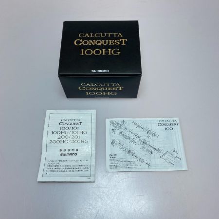  SHIMANO シマノ 21カルカッタコンクエスト 100HG 右巻き 04236 ベイトリール 程度AB