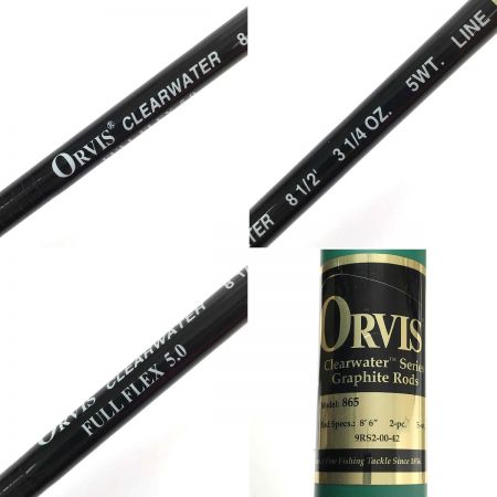  ORVIS クリアウォーター 865 2pc フルフレックス5.0 フライロッド