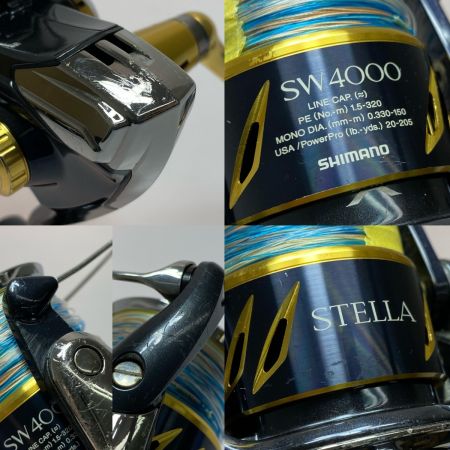  SHIMANO シマノ 13ステラSW 4000XG 03062 スピニングリール 程度BC キズ有