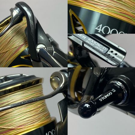  SHIMANO シマノ 20ツインパワー 4000XG 04147 スピニングリール 程度B ハンドルカスタム有、純正ハンドルなし