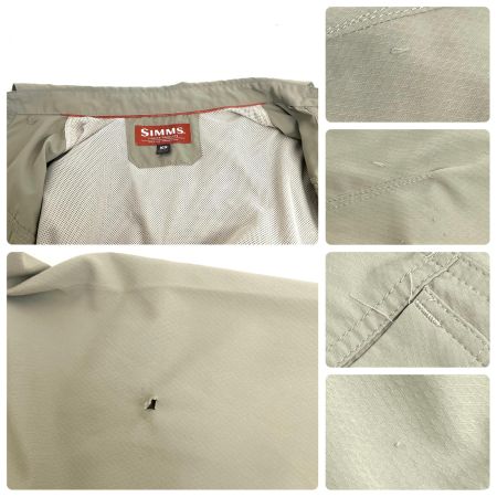  SIMMS フィッシングウェア フィッシングシャツ SIZE XS アイボリー