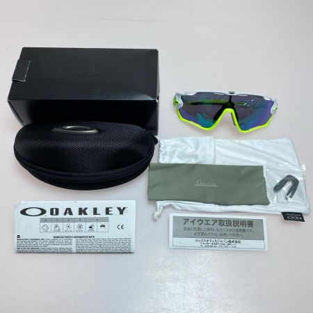  OAKLEY オークリー JAWBREAKER 程度B サングラス ホワイト×イエロー
