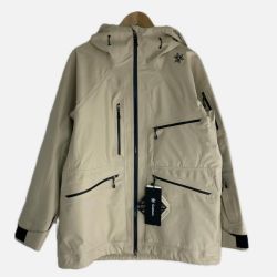 §§ GOLDWIN ゴールドウィン スキーウェア(ジャケット) SIZE 3L 程度AB ワークポケットジャケット タバコ臭有  アイボリー Aランク