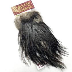 §§ WHITING マーベリック コックデレオン  シルバーサドル ブラック ドライフライケープ Dランク