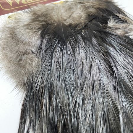  WHITING マーベリック コックデレオン  シルバーサドル ブラック ドライフライケープ