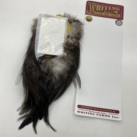  WHITING マーベリック コックデレオン  シルバーサドル ブラック ドライフライケープ