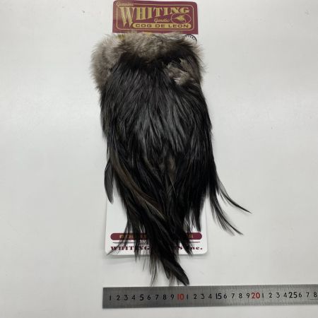  WHITING マーベリック コックデレオン  シルバーサドル ブラック ドライフライケープ